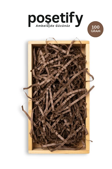 POŞETİFY Premium Kırpık Kâğıt Dolgu – 100 gr | Kraft | Estetik Ambalaj | Koruyucu Paketleme Kâğıdı ürün görseli