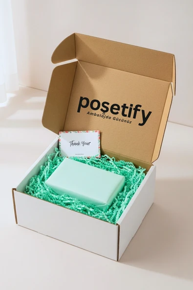 POŞETİFY Premium Kırpık Kâğıt Dolgu – 1000 gr | Yeşil | Estetik Ambalaj | Koruyucu Paketleme Kâğıdı - Resim 6