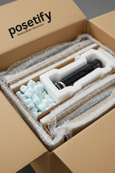 POŞETİFY El Geçmeli Çift Oluklu Koli 60x40x40 | 5’li Set | Taşınma ve İhracat Kolisi - Resim 3