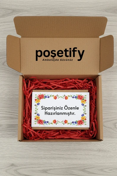 POŞETİFY Premium Kırpık Kâğıt Dolgu – 100 gr | Kırmızı | Estetik Ambalaj | Koruyucu Paketleme Kâğıdı - Resim 7