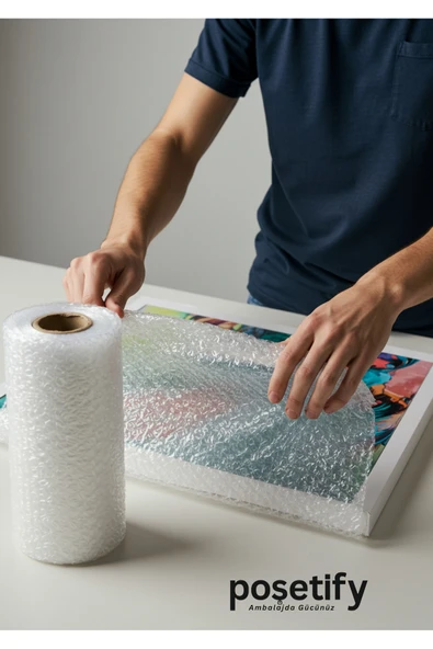 POŞETİFY 50Cmx10Metre Patpat | 1. Sınıf Kalın Balonlu Naylon Rulo | 35gr Pat Pat Ambalaj Malzemesi - Resim 6