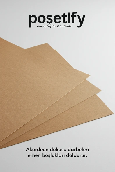 POŞETİFY Düz Kraft Paketleme Kağıdı 200’lu | 70x100 cm | Çok Amaçlı Ambalaj Kâğıdı - Resim 2