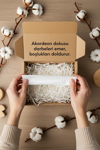 POŞETİFY Premium Kırpık Kâğıt Dolgu – 250 gr | Beyaz | Estetik Ambalaj | Koruyucu Paketleme Kâğıdı - Resim 5