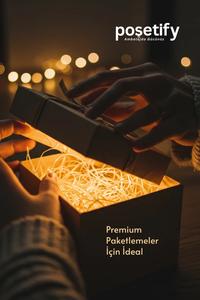 POŞETİFY Premium Kırpık Kâğıt Dolgu – 500 gr | Kraft | Estetik Ambalaj | Koruyucu Paketleme Kâğıdı - Resim 5