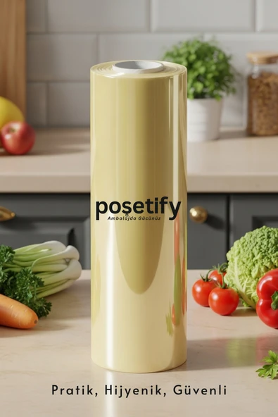 POŞETİFY Streç Film 30Cmx100Mt |8 Mikron Endüstriyel Gıda ve Paketleme Streç Dayanıklı ve Esnek Ambalaj - Resim 6