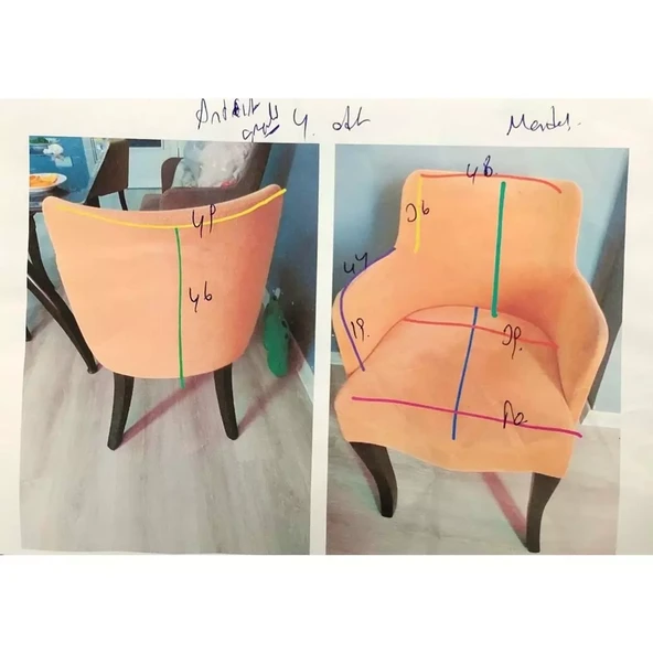 1 Adet Tekli Kotuk Örtüsü Jakarlı Streç Kaplama-Antrasit - Resim 2