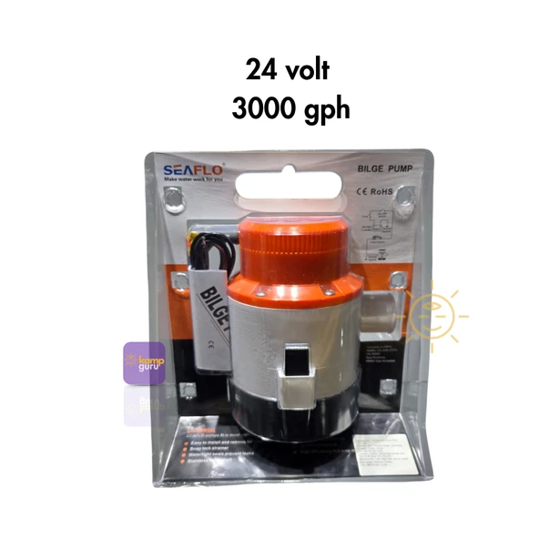 seaflo 3000 gph 24 volt sintine pompası ürün görseli 1
