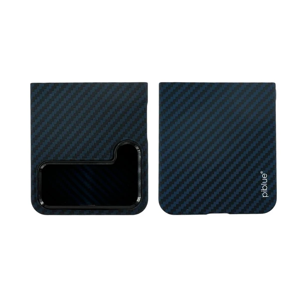 Nettech Samsung Galaxy Z Flip 4 Uyumlu Karbon Seri Arka Koruma Kılıf NT-111525 - Resim 8