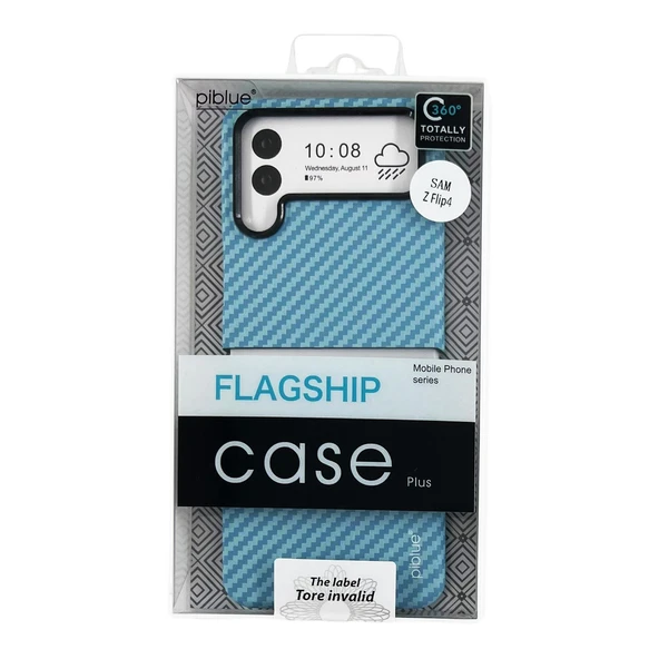 Nettech Samsung Galaxy Z Flip 4 Uyumlu Karbon Seri Arka Koruma Kılıf NT-111525 - Resim 4