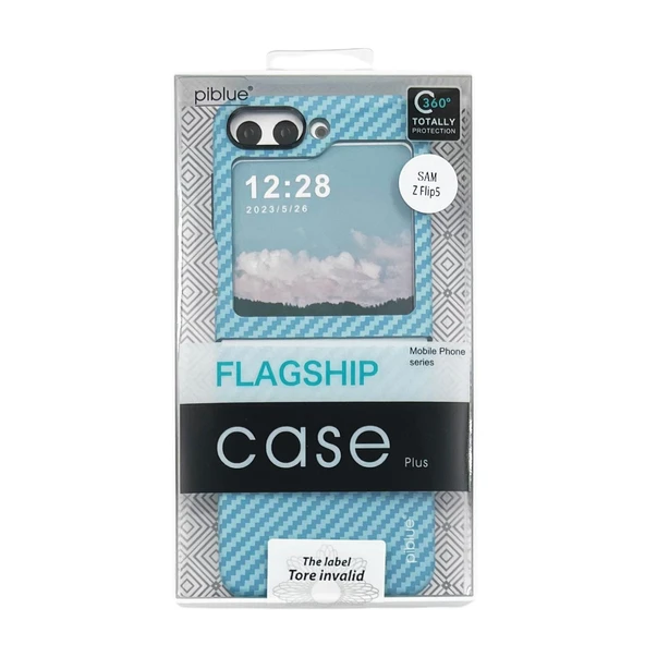 Nettech Samsung Galaxy Z Flip 5 Uyumlu Karbon Seri Arka Koruma Kılıf NT-111517 - Resim 4