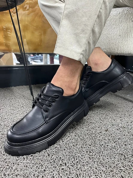 KB-X6 Kuback Kömür Cilt Günlük Erkek Ayakkabı - Resim 3