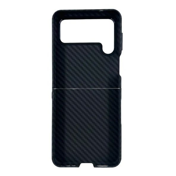 Nettech Samsung Galaxy Z Flip 4 Uyumlu Karbon Seri Arka Koruma Kılıf NT-111525 - Resim 12
