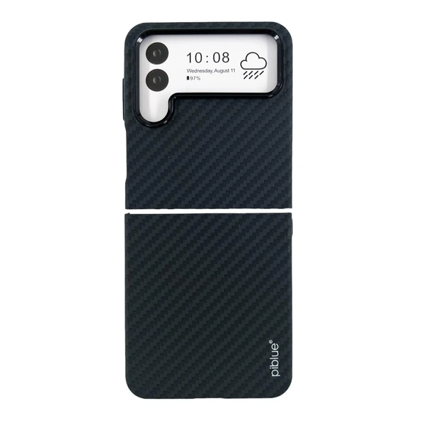 Nettech Samsung Galaxy Z Flip 4 Uyumlu Karbon Seri Arka Koruma Kılıf NT-111525 - Resim 11