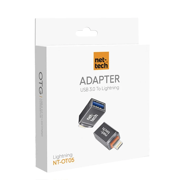 Nettech NT-OT05 USB To Lightning Dönüştürücü NT-100957 - Resim 2