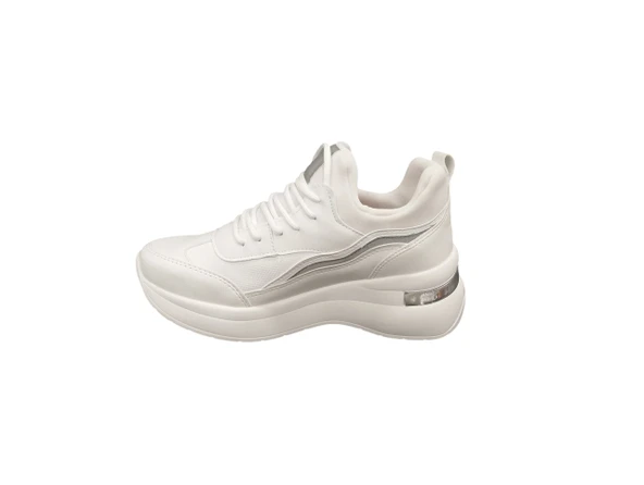 Flet 327Z Ortopedik Çorap Şeklinde Bilekten Saran 5 cm Gizli Topuk Kadın Günlük Sneaker Ayakkabı - 2