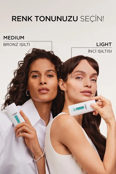 L'Oreal Paris Bright Reveal Koyu Leke Karşıtı Renkli Fluid Günlük Yüz Güneş Kremi SPF50+ 50 ml - Medium - Resim 6