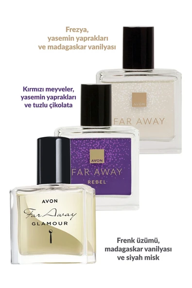 Far Away Klasik Glamour ve Rebel Kadın Parfüm Paketi - 2