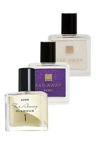 Far Away Klasik Glamour ve Rebel Kadın Parfüm Paketi