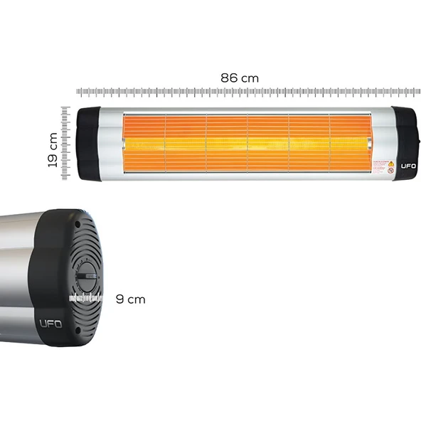 S/2400 W Duvar Tipi Isıtıcı - Termostatlı - Resim 3