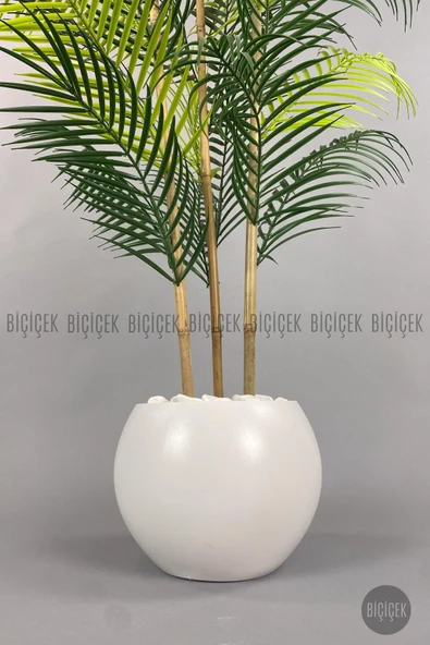 BİÇİÇEK 120cm Areka Ağacı 24 yapraklı Küre Saksıda - Resim 4