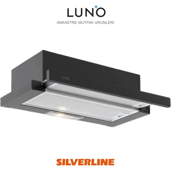 Silverline Luno 1390 Davlumbaz Motorlu Aspiratör (Siyah) ürün görseli