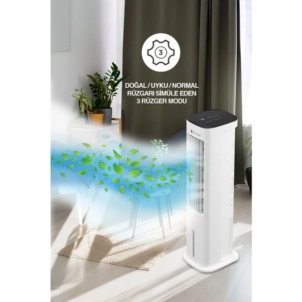 Dijitsu Vn 35 Kule Tipi Hava Soğutucu 1,5 W Uzaktan Kumanda ve Zamanlayıcı Özellikli - Resim 3