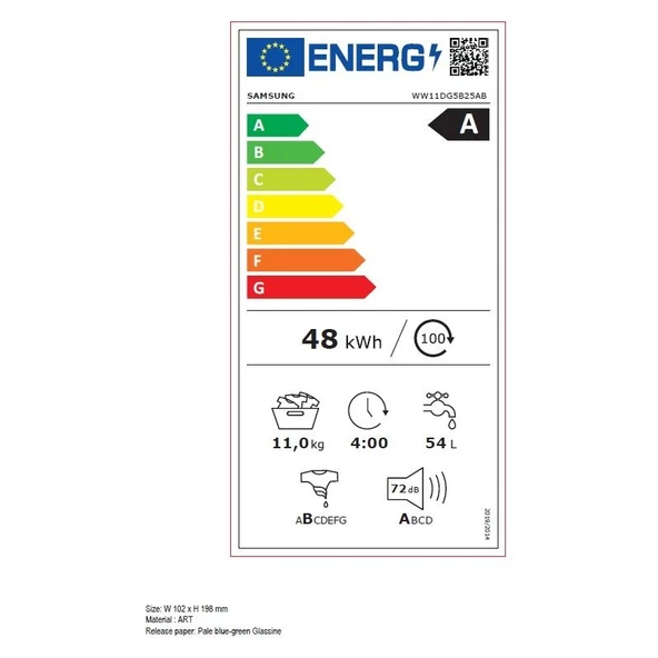 Samsung WW11DG5B25ABAH A Enerji Sınıfı 11 kg 1400 Devir Çamaşır Makinesi - Resim 2