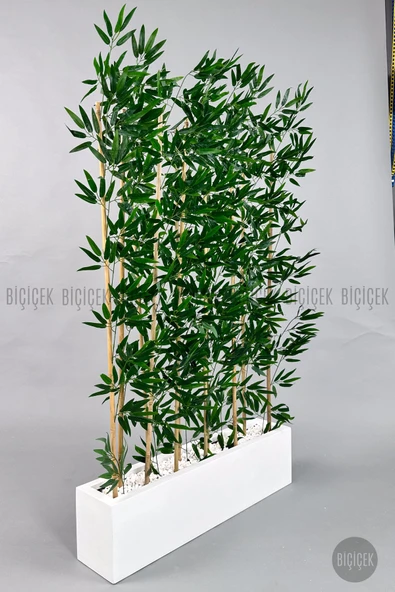 BİÇİÇEK Bambu Separator 170 cm 10 dallı Yoğun Yapraklı - Resim 7