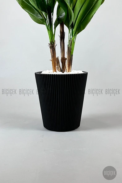 BİÇİÇEK LUNA Saksı 37 CM ve İç Kova Dahil - Resim 7