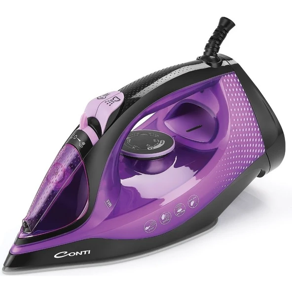 Conti CU-3328 Apex 2600 Watt Buharlı Ütü Mor ürün görseli