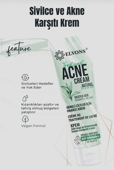 ELVONS sivilce ve akne kremi- 50 ml - Resim 5