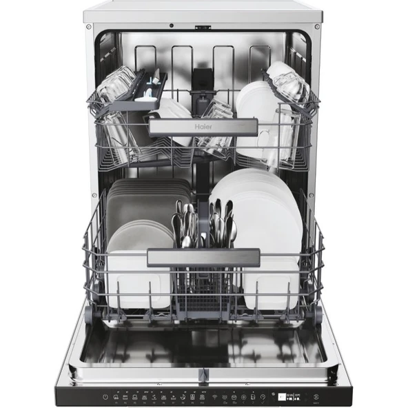 Haier Xf 5C7M0X-17 10 Programlı Wi-Fi  Bağlantılı Bulaşık Makinesi - Resim 3