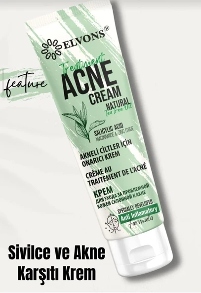 ELVONS sivilce ve akne kremi- 50 ml - Resim 2
