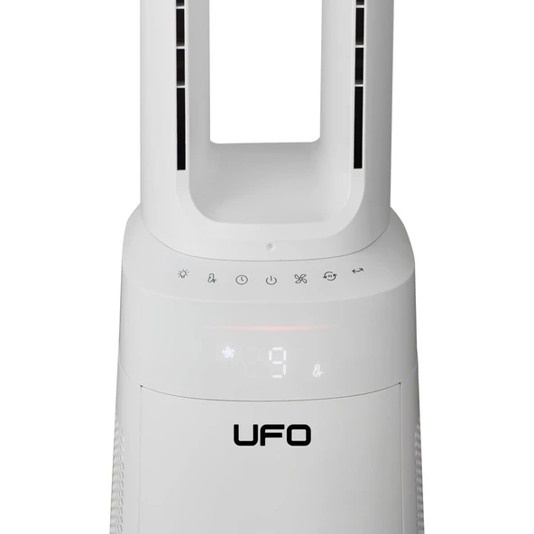 UFO Kule Tipi Kanatsız Vantilatör ve HEPA H13 Filtreli Hava Temizleyici, 36W, 10 Hız Kademesi, Enerji Tasarruflu Tasarım - Resim 2