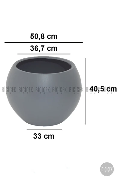 BİÇİÇEK Plastik Küre Saksı 51 CM Çap - Resim 2
