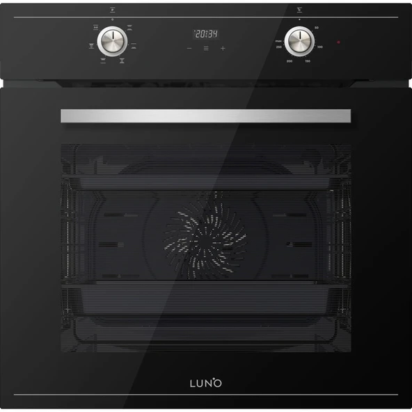 Luno Ankastre Siyah Set (3420B90CM Davlumbaz + 6502B Fırın + CS5365 Ocak 75CM) - Resim 3