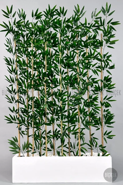 BİÇİÇEK Bambu Separator 170 cm 10 dallı Yoğun Yapraklı - Resim 8