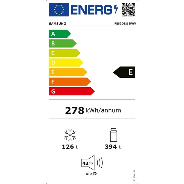 Samsung RB52DS33EWW/TR E Enerji Sınıfı 520 lt No Frost Buzdolabı - Resim 2