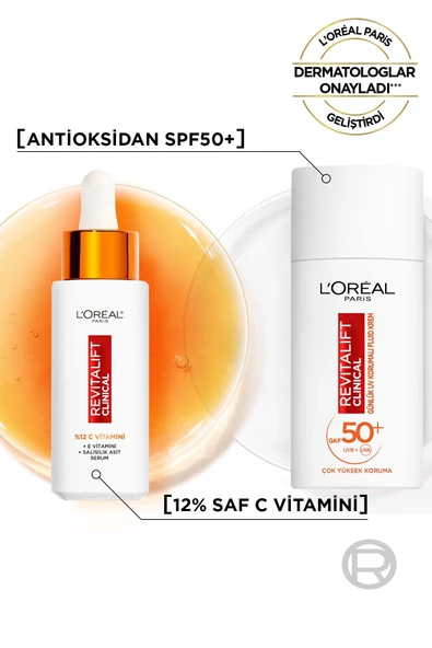 L'Oreal Paris Revitalift Clinical Leke Karşıtı Güneş Koruyucu Yüz Kremi SPF50 50 ml - Resim 5