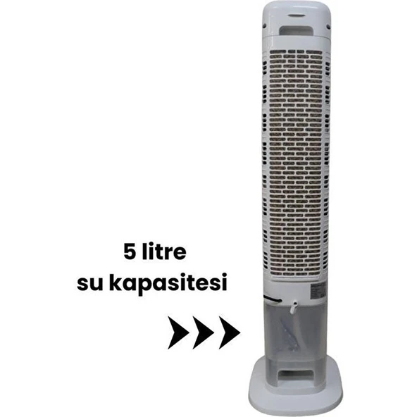 Ec 50 Btr Buharlı Uzaktan Kumandalı Kule Tipi Vantilatör - Resim 3