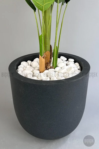 BİÇİÇEK Yapay Muz Ağacı 200 cm lux dış mekan saksıda - Resim 4