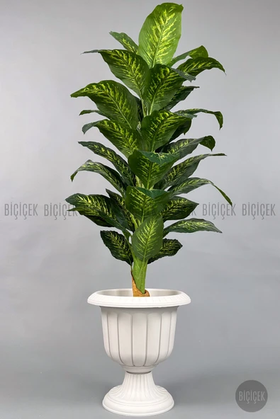 BİÇİÇEK Difenbahya 200 Cm Yapay Bitki Ağaç - Resim 6