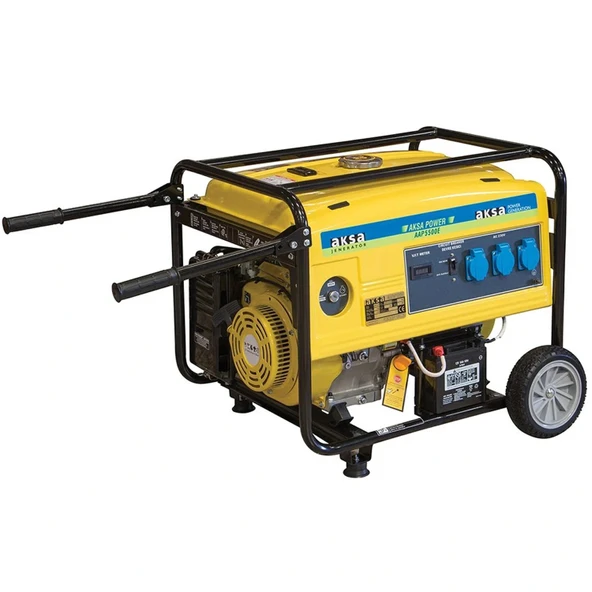 Aksa AAP 5500E Portatif Marşlı Benzinli Tekerlekli Jeneratör 5.5kW ürün görseli