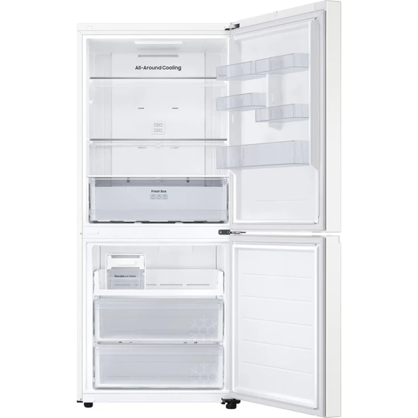 Samsung RB45DG600EWW 458 Lt Alttan Donduruculu No-Frost Buzdolabı, Wi-Fi - Resim 3