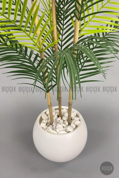 BİÇİÇEK 120cm Areka Ağacı 24 yapraklı Küre Saksıda - Resim 2