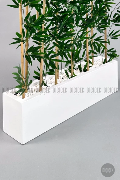 BİÇİÇEK Bambu Separator 170 cm 10 dallı Yoğun Yapraklı - Resim 2