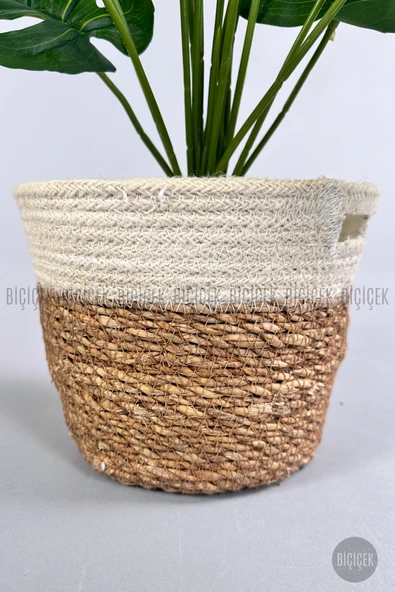 BİÇİÇEK Yapay Monstera Deve Tabanı 65-70 cm - Resim 4