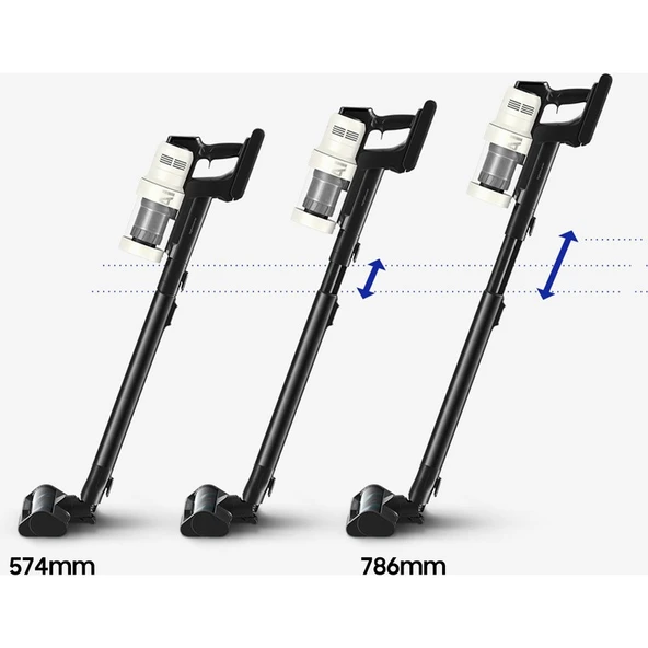Samsung VS25C9754QG/TR Bespoke Şarjlı Dikey Süpürge, 250W Emiş Gücü, Dijital Invertör Motor - Resim 3