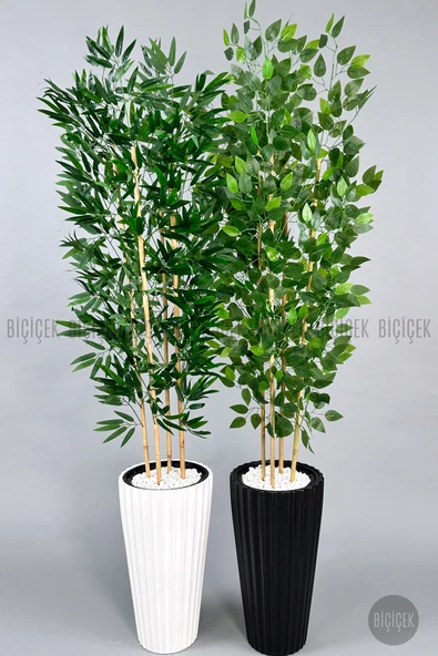 BİÇİÇEK Lilyum Vazo Saksı 58-70 CM ve İç Kova Dahil - Resim 8