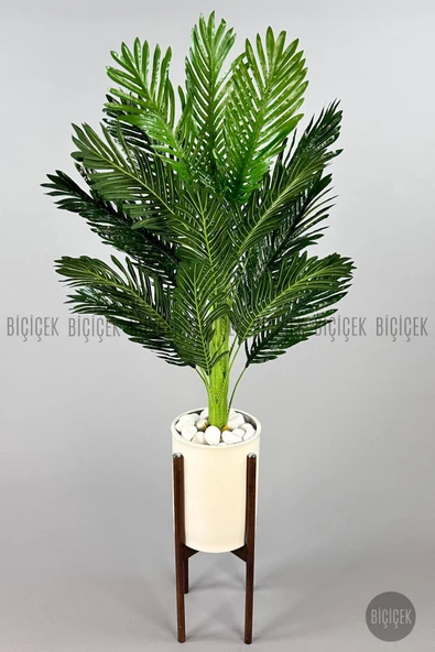 BİÇİÇEK 150cm Areka Ağacı Ayaklı Metal Saksıda - Resim 6